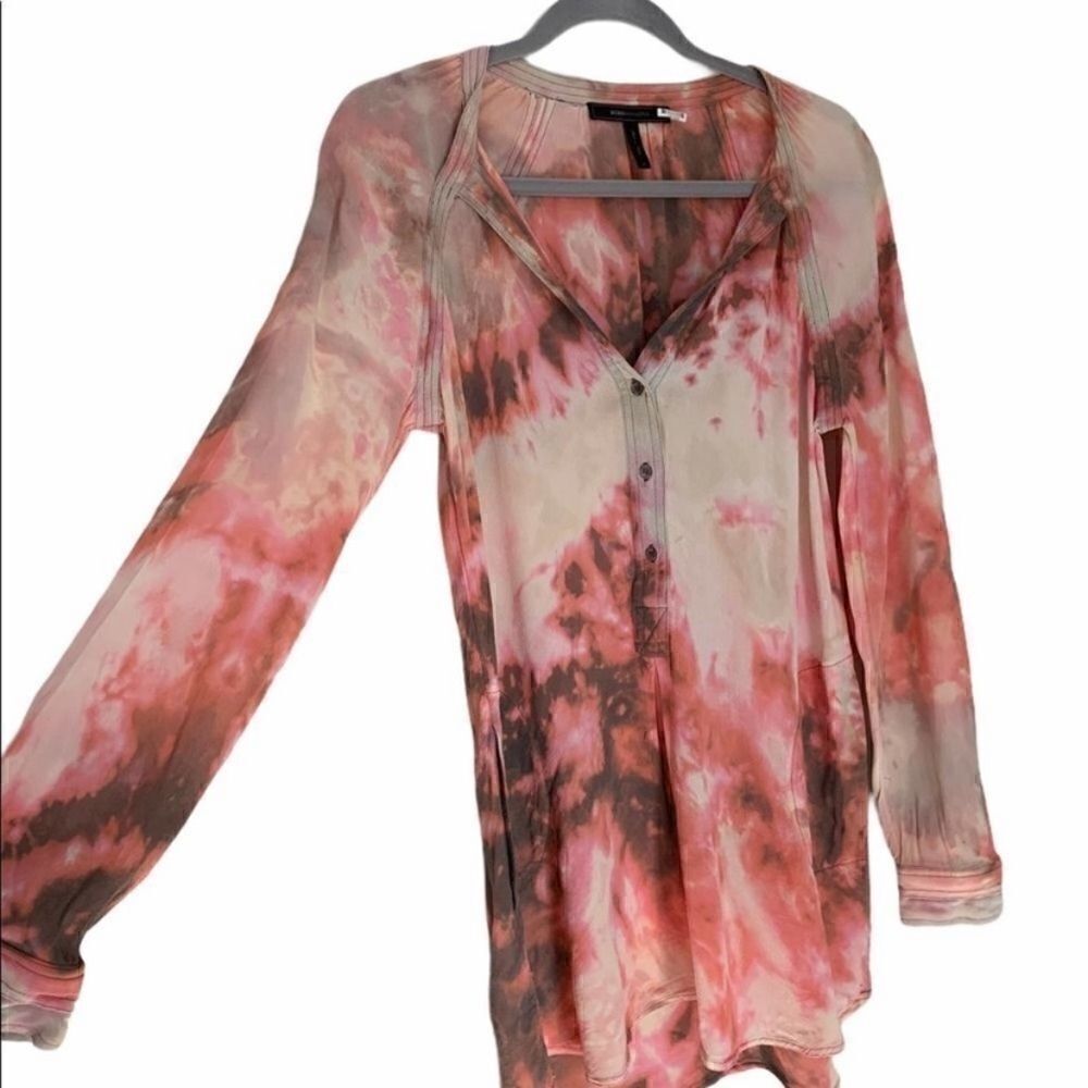 BCBGMaxAzaria CUSTOM Tie-Dye Tunic Dress Size XS